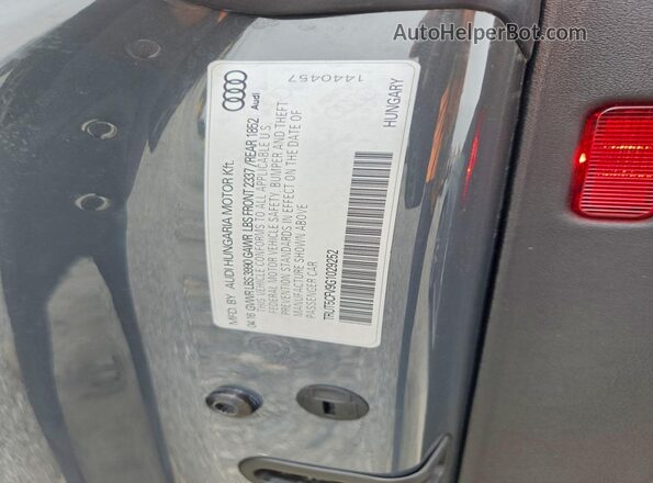 TRUT5CFV9G1029252 2016 AUDI TT Gray 