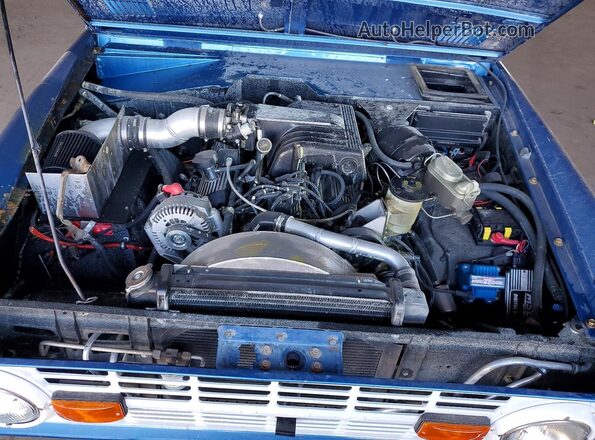 U15GLY41816 1977 FORD BRONCO Синий Вид задней части салона