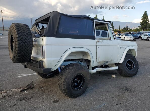 U15NLC91409 1968 FORD BRONCO White Задня права чверть