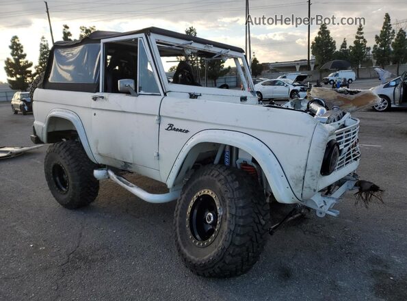 U15NLC91409 1968 FORD BRONCO White Передня права чверть