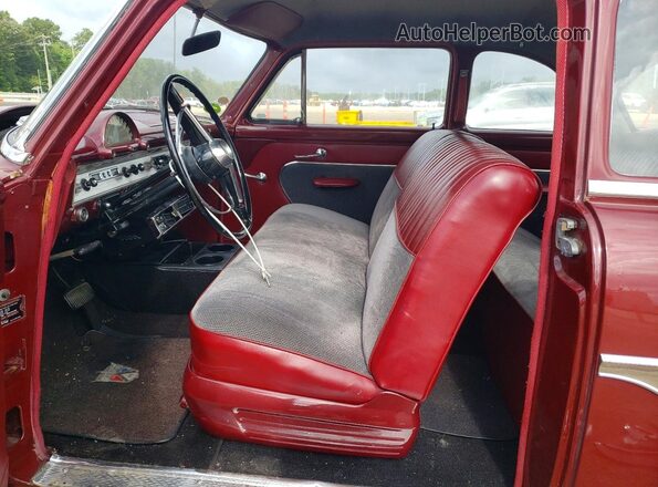 U4DG161634 1954 FORD UK Бордовый Вид салона спереди