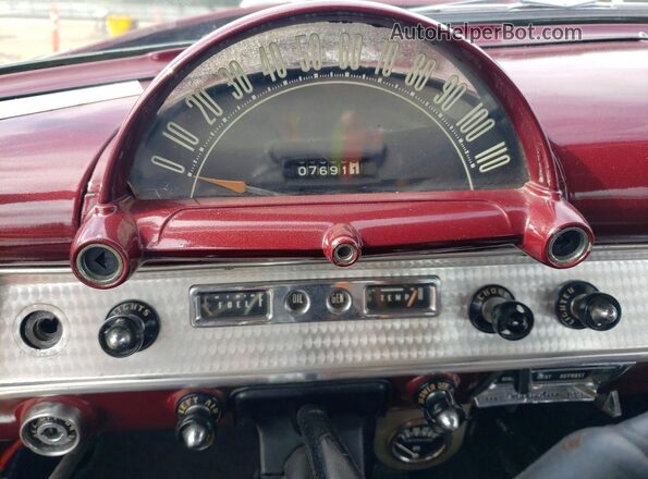 U4DG161634 1954 FORD UK Бордовый Вид щитка приборов