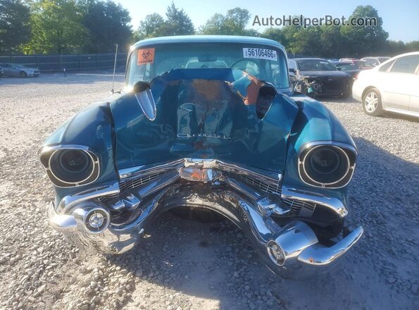 VB57L158283 1957 CHEVROLET BEL Blue წინა ხედი