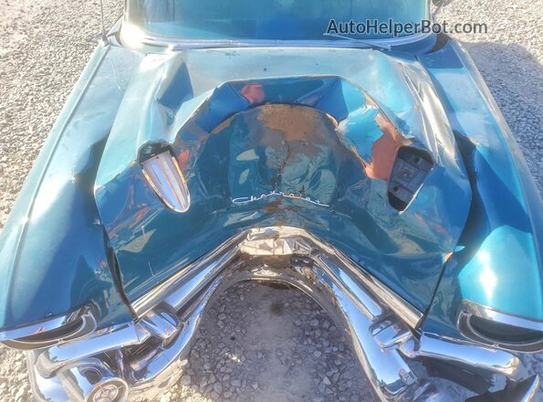 VB57L158283 1957 CHEVROLET BEL Blue უკანა სალონის ხედი