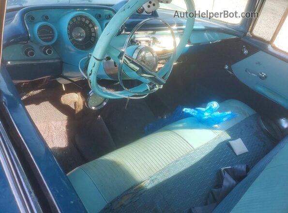 VB57L158283 1957 CHEVROLET BEL Blue წინა პანელის ხედი
