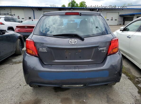 VNKJTUD39GA060619 2016 TOYOTA YARIS Charcoal უკანა ხედი