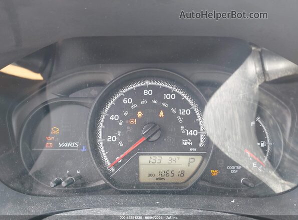 VNKJTUD3XGA058491 2016 TOYOTA YARIS White უკანა სავარძლების ხედი