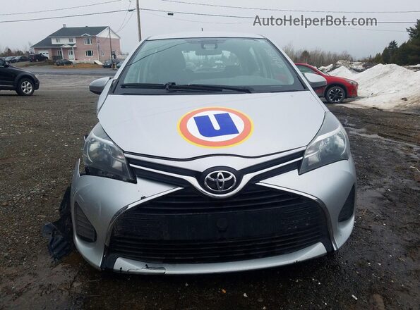 VNKKTUD31HA074505 2017 TOYOTA YARIS Silver Դիմացի տեսք