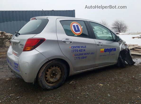 VNKKTUD31HA074505 2017 TOYOTA YARIS Silver Հետևի աջ