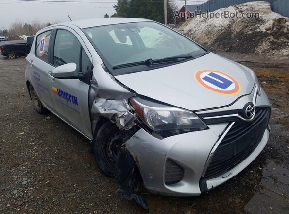 VNKKTUD31HA074505 2017 TOYOTA YARIS Silver Առջևի աջ