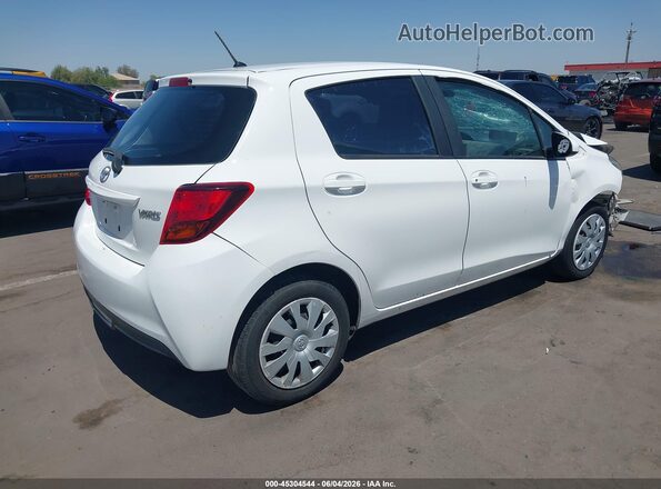 VNKKTUD34HA084980 2017 TOYOTA YARIS Белый Задняя правая четверть