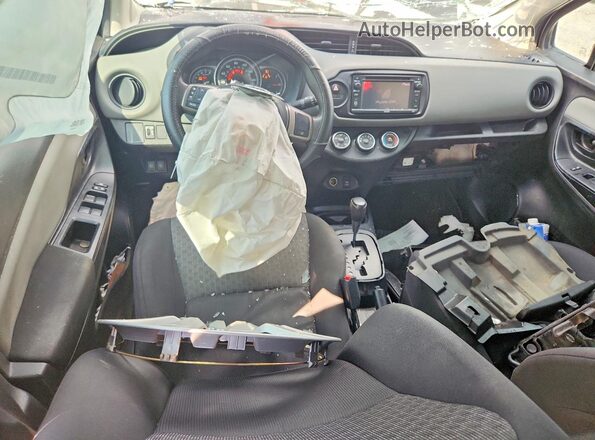 VNKKTUD35HA079612 2017 TOYOTA YARIS Black Dashboard view