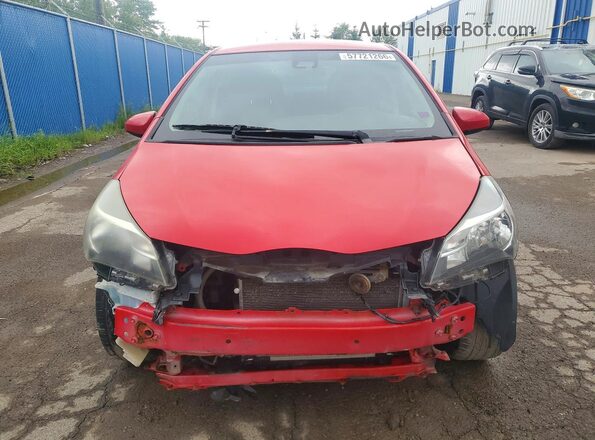 VNKKTUD36HA077111 2017 TOYOTA YARIS Red წინა ხედი