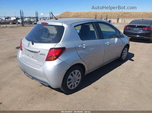 VNKKTUD36HA080655 2017 TOYOTA YARIS Silver Trasero derecho