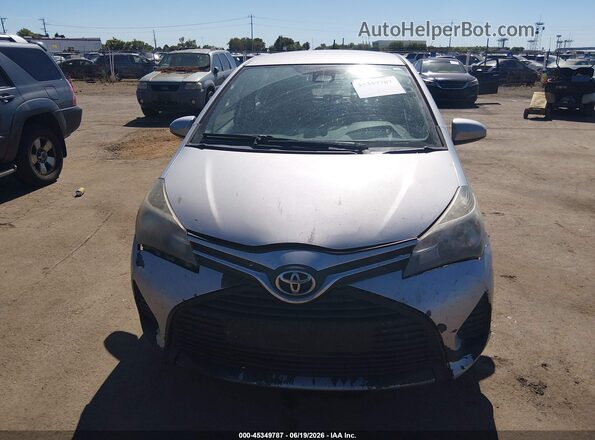 VNKKTUD36HA080655 2017 TOYOTA YARIS Silver Vista frontal