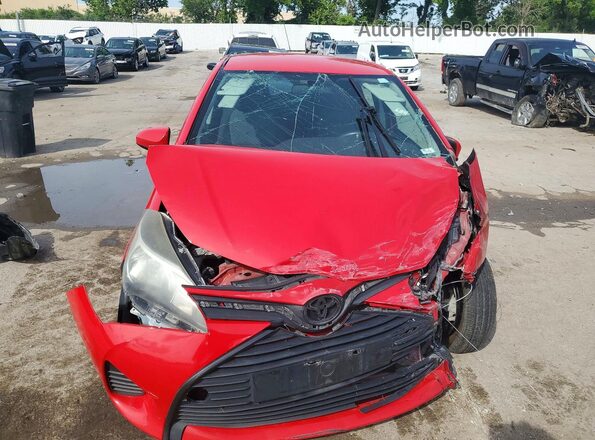 VNKKTUD37GA068254 2016 TOYOTA YARIS Red Widok z przodu