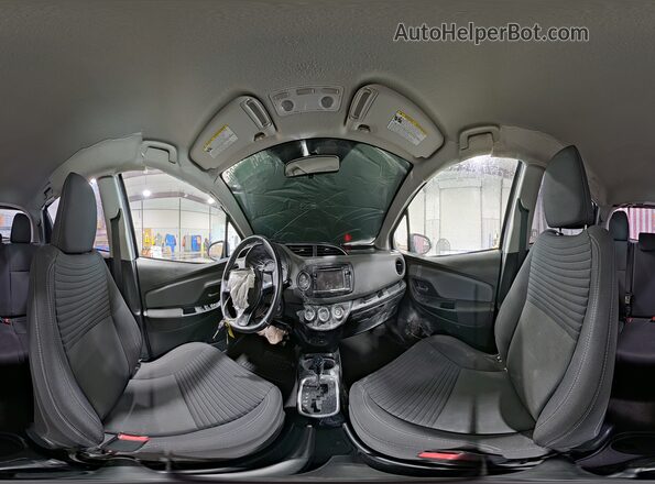 VNKKTUD38GA069865 2016 TOYOTA YARIS Gray Панорамний вид салону 360°