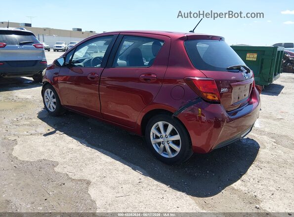 VNKKTUD38HA082987 2017 TOYOTA YARIS Red Հետևի ձախ