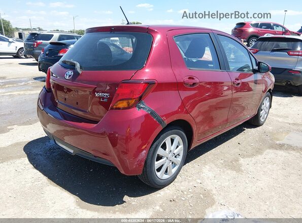 VNKKTUD38HA082987 2017 TOYOTA YARIS Red Հետևի աջ
