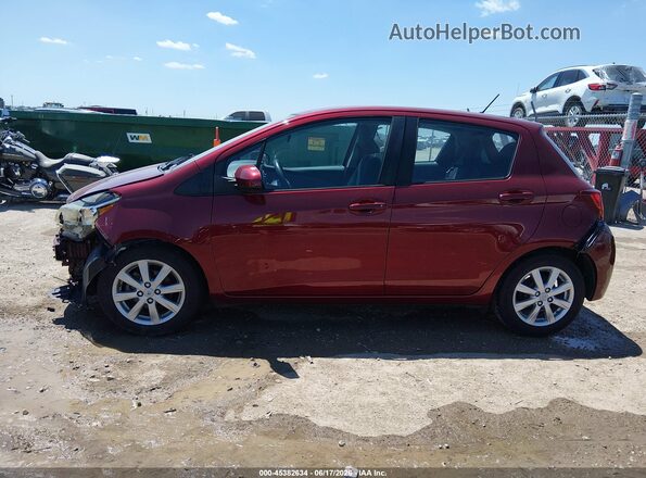 VNKKTUD38HA082987 2017 TOYOTA YARIS Red 