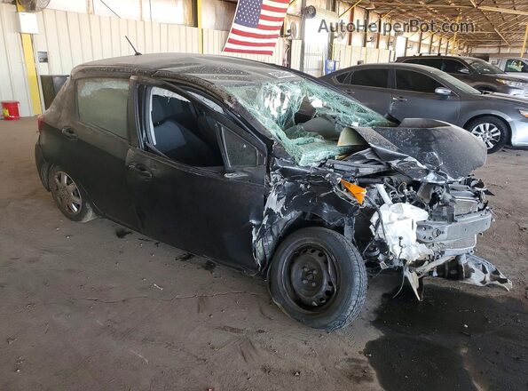 VNKKTUD3XHA075880 2017 TOYOTA YARIS Черный Передняя правая четверть