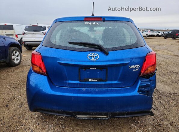 VNKKTUD3XHA083929 2017 TOYOTA YARIS Blue Vista trasera