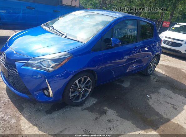 VNKKTUD3XJA092264 2018 TOYOTA YARIS Blue Առջևի ձախ երեք քառորդ տեսարան