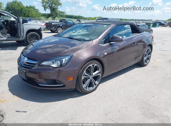 W04WH3N53HG017381 2017 BUICK CASCADA Dark Brown Առջևի ձախ երեք քառորդ տեսարան