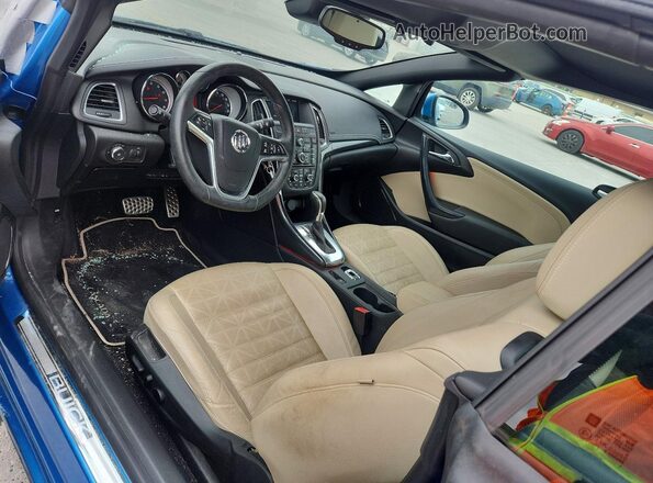 W04WJ3N55HG166136 2017 BUICK CASCADA Blue წინა პანელის ხედი