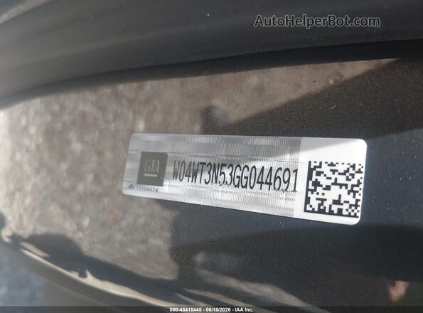 W04WT3N53GG044691 2016 BUICK CASCADA Black Вид підкапотного простору