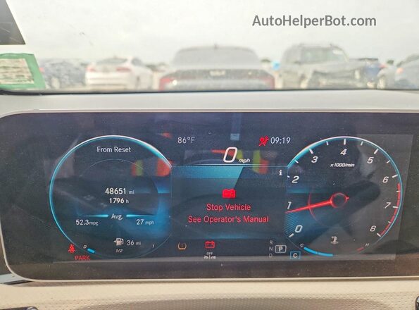 W1K3G4EB1LJ230984 2020 MERCEDES-BENZ A White ხელსაწყოთა პანელის ხედი
