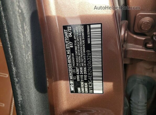 W1K3G4EB2NJ363269 2022 MERCEDES-BENZ A Gold ძრავის განყოფილების ხედი