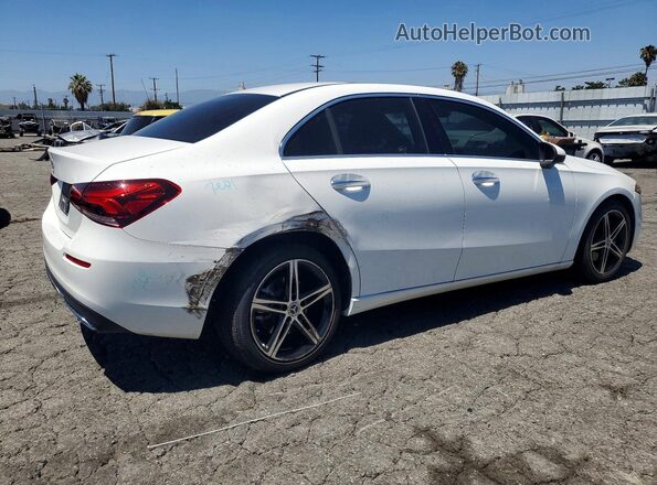 W1K3G4EB4NJ370868 2022 MERCEDES-BENZ A Белый Задняя правая четверть
