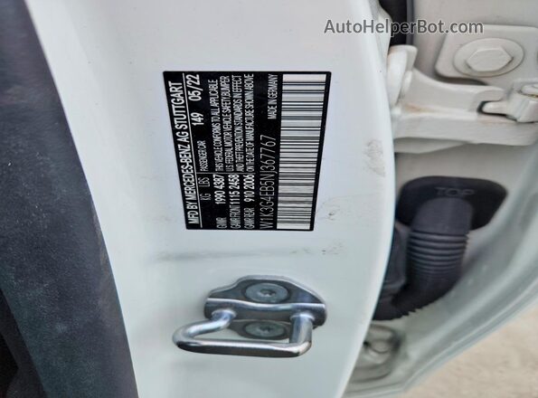 W1K3G4EB5NJ367767 2022 MERCEDES-BENZ A Белый 