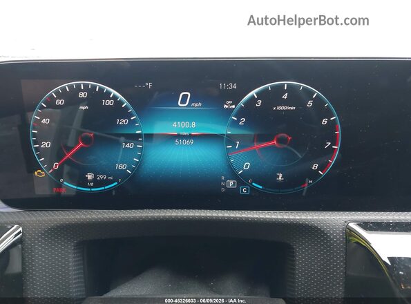 W1K3G4EB6MJ301422 2021 MERCEDES-BENZ A 220 White Вид задніх сидінь