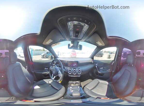 W1K3G4EB7MJ257026 2021 MERCEDES-BENZ A Black Widok naklejki z numerem VIN