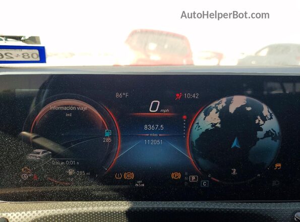W1K3G4EB9LJ234345 2020 MERCEDES-BENZ A Черный Вид щитка приборов