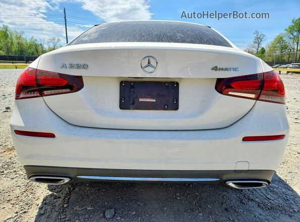 W1K3G4FB0NJ357002 2022 MERCEDES-BENZ A White Հետևի տեսք
