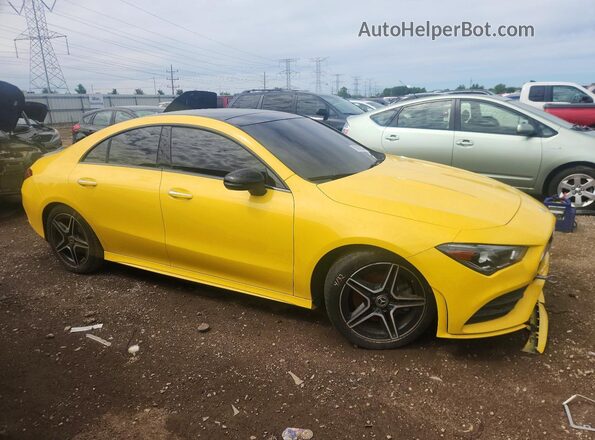 W1K5J4HB5MN157666 2021 MERCEDES-BENZ CLA-CLASS Желтый Передняя правая четверть