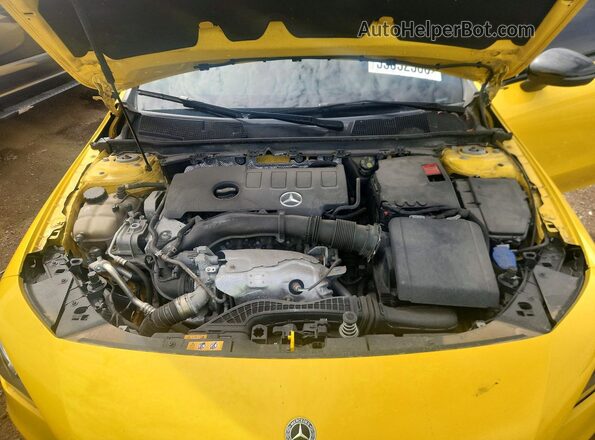 W1K5J4HB5MN157666 2021 MERCEDES-BENZ CLA-CLASS Желтый Вид задней части салона