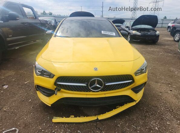 W1K5J4HB5MN157666 2021 MERCEDES-BENZ CLA-CLASS Желтый Вид спереди