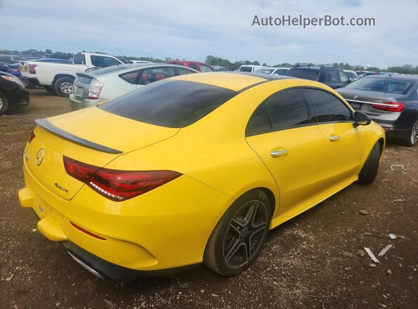 W1K5J4HB5MN157666 2021 MERCEDES-BENZ CLA-CLASS Желтый Задняя правая четверть