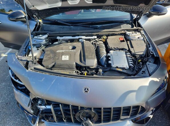 W1K5J5DB9MN178662 2021 MERCEDES-BENZ CLA-CLASS Gray Widok wnętrza z tyłu