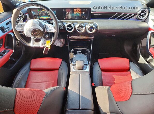 W1K5J5DB9MN178662 2021 MERCEDES-BENZ CLA-CLASS Gray Widok deski rozdzielczej