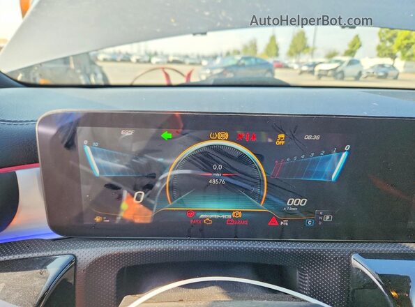 W1K5J5DB9MN178662 2021 MERCEDES-BENZ CLA-CLASS Gray Widok zestawu wskaźników