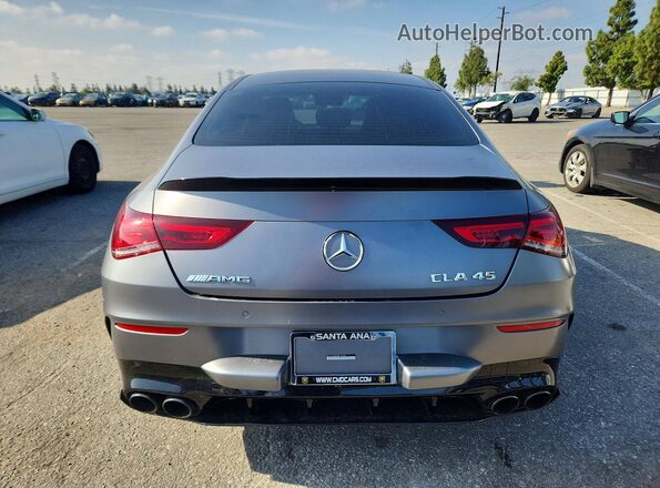 W1K5J5DB9MN178662 2021 MERCEDES-BENZ CLA-CLASS Gray Widok z tyłu