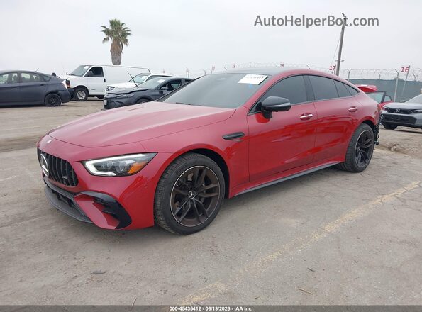 W1K7X5KBXRV001927 2024 MERCEDES-BENZ AMG GT 43 4-DOOR COUPE Red Առջևի ձախ երեք քառորդ տեսարան