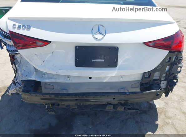 W1KAF4GB2SR238809 2025 MERCEDES-BENZ C-CLASS White Vista frontal