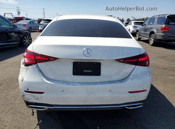 W1KAF4GB3SR259166 2025 MERCEDES-BENZ C White Rear view