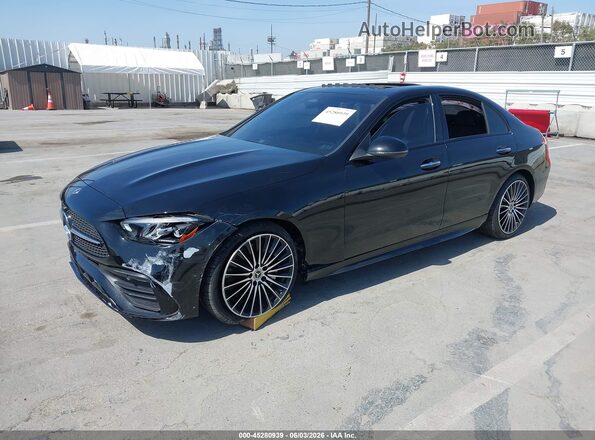 W1KAF4GB9PR103169 2023 MERCEDES-BENZ C-CLASS Black Առջևի ձախ երեք քառորդ տեսարան